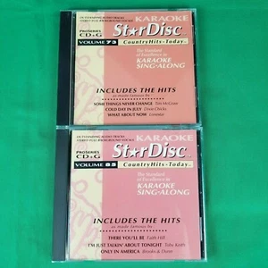 Pre-Owned Lot of 2 StarDisc Karaoke Country Classics CD+G Volume 73 & 85 - Picture 1 of 4