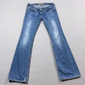 VTG Big Star Sweet Jeans Women 28 L Bootcut Ultra Low Rise Medium Wash Denim - Picture 1 of 14