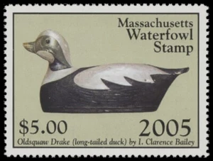 2005 Massachusetts State Duck Stamp Mint Never Hinged. Original Gum - Picture 1 of 1
