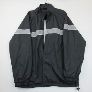 Tek Gear Men’s Size L Windbreaker Jacket Black Lightweight Zip Up - Picture 1 of 9