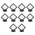Stylish Black Earring Display Stand and Coin Frame - 10pcs Bundle