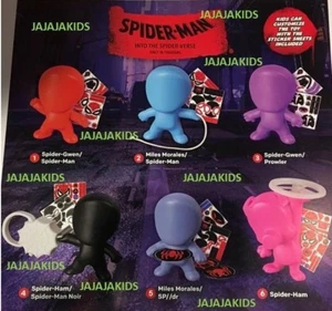MCDONALDS 2018 SPIDER-MAN Into the Spider-Verse - COMPLETE SET OF 6 - ON HAND - Picture 1 of 1