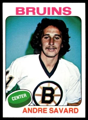 1975-76 Topps Andre Savard Boston Bruins #155 - Image 1 of 2