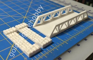 HO Scale One Lane Wooden Deck Bridge w/Abutments, In Stock for Quick Shipping! - Picture 1 of 16