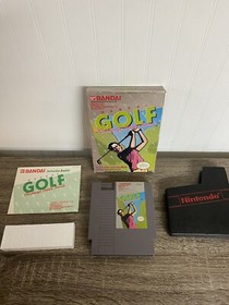 Bandai Golf Challenge Pebble Beach NES Nintendo Complete In Box CIB! Tested!