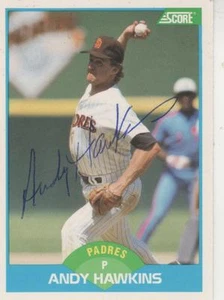 ANDY HAWKINS FIRMADO 1989 PUNTUACIÓN #118 - SAN DIEGO PADRES - Imagen 1 de 1