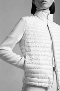 Akris Cashmere Silk Down Filled Full Zip Jacket Size US 8 - Picture 1 of 21