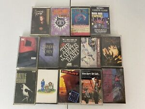 Classic Rock 14 Cassette Tape Lot: Steve Miller Billy Joel U2 Heart Cars America