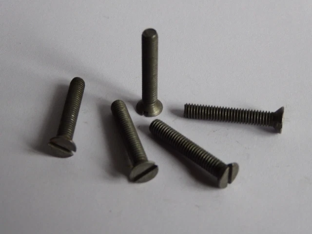 BA BOLTS LTD 3BA Countersunk Steel Screw x 1" Long - Quantity 25 -