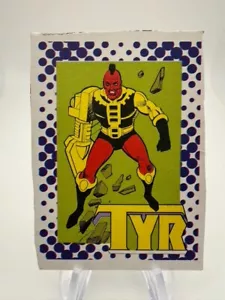 1987 DC Comics Backing Board Cards Great Villains TYR #21 Detective Comics - Picture 1 of 2