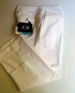 ADIDAS Clima Cool Crop Pants Vented Leg Size 10 White NWT - Picture 1 of 5