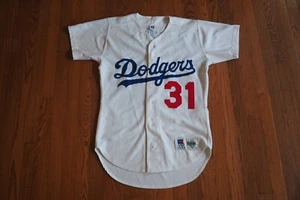 Los Angeles Dodgers Mike Piazza Authentic Jersey 40 Russell Athletic Diamond LA - Picture 1 of 12
