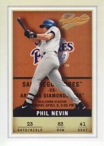 2002 Fleer Authentix Baseball #83 Phil Nevin