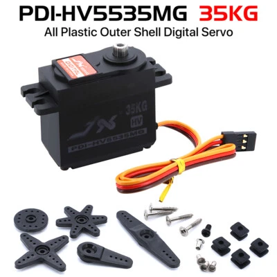 ​JX 35KG Digital Brushed Servo High Torque Metal Gear for 1/8 1/10 RC Car - Image 1 of 4