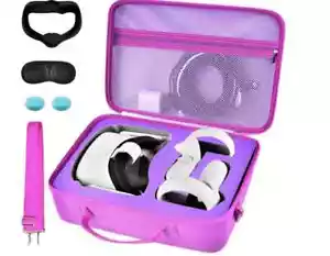 Carrying Case for Oculus Quest 3/2 with Silicone Face Cover&Lens Protector - Picture 1 of 1