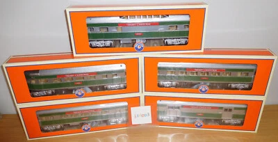 Lionel 2427880 to 920 Christmas Streamlined 5 Car Passenger Set Train O Gauge - Image 1 of 4