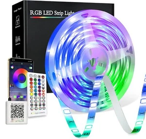 Ruban LED led chambre 20M Bluetooth Bande LED RGB 24V Bande Lumineuse LED RGB... - Foto 1 di 8