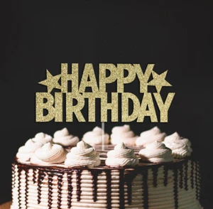 Happy Birthday Cake Topper Children Party Decorations Anniversary Kids Christmas - Picture 1 of 3