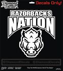 Arkansas Razorbacks Nation Vinyl Decal College Football Car Window Sticker New