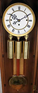 German Gustav Becker 3 Weight Grand Sonnerie Vienna Regulator Clock Movement Set - Picture 1 of 7