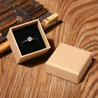 720X Kraft Ring Stud Earring Box Square Anniversary Wedding Birthday Cutely Box