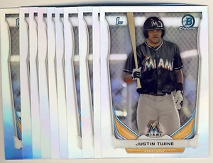 (22) 2014 Bowman Chrome Draft Refractor JUSTIN TWINE Rookie LOT Marlins DP41 - Picture 1 of 1