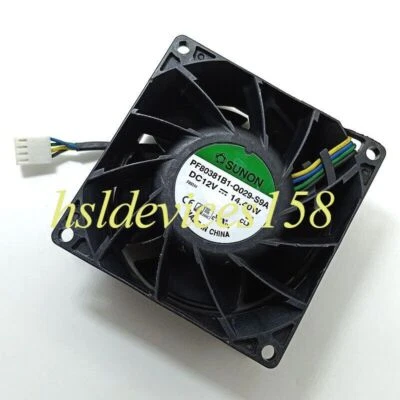 1pc SUNON PF80381B1-Q029-S9A 8CM 8038 12V 14.40W 4-wire Cooling Fan - Image 1 of 3