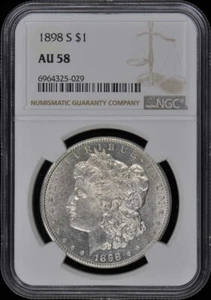 1898-S Morgan Dollar S$1 NGC AU58 - Picture 1 of 4