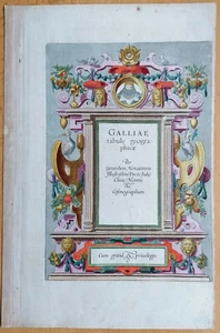 Mercator Original Atlas Titel Galliae koloriert - 1630 - Picture 1 of 2