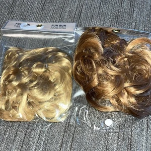 Fun Bun Hair Accessories Blonde Strawberry Blonde - Picture 1 of 7