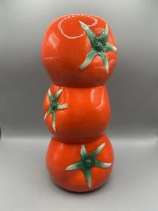 Target Bullseye's Playground Tomato Shaped Ceramic Flower Vase 8"H 2025 NEW - Picture 1 of 7