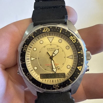 Vintage Preowned Casio AMW 320C Diver Arnie Watch New Battery Made In Japan - Image 1 of 4