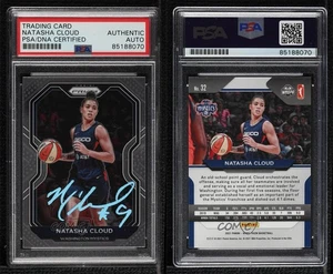 PSA/DNA 2021 Panini Prizm WNBA Natasha Cloud #32 Certified Authentic Auto - Picture 1 of 3