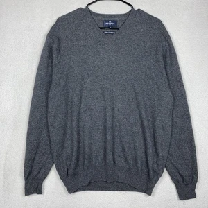 Blue Harbour Wool Cashmere Blend V-Neck Sweater Men’s XL Gray Business Luxury - Picture 1 of 8