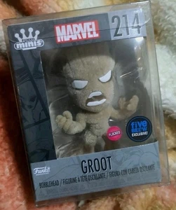 Funko Pop:Minis Marvel GROOT FLOCKED #214 - Five Below Exclusive w/Protector New - Picture 1 of 6