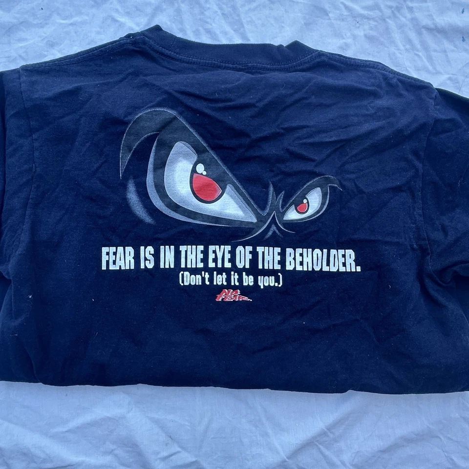 VINTAGE No Fear T-Shirt Mens 90s Y2K 2000s Navy USA SURF SKATE - SIZE S — 第 1/3 张图片