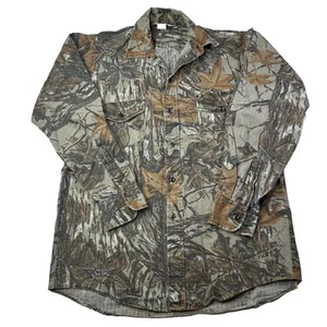 Mens Red Head Camo Button Down Outdoor Hunting Long Sleeve Realtree Size M - Picture 1 of 6
