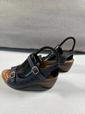 Patrizia Spring Step Shantay Womens Size 5.5/6 (36) Blue Heels Sandals (B1) - Image 1 of 4