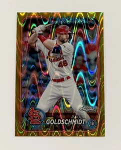 2024 Topps Chrome Paul Goldschmidt #90 Gold Refractor /50 St. Louis Cardinals - Picture 1 of 1