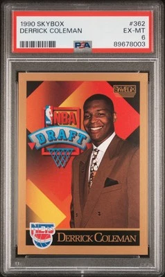 1990 Skybox Derrick Coleman #362 Series 2 PSA 6 - Image 1 of 2