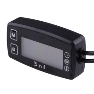 Car Auto LCD Digital Clock Thermometer Temperature Voltage Meter Battery Monitor - Picture 1 of 6