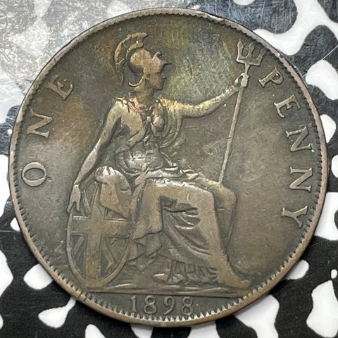 1898 Great Britain 1 Penny Lot#M4611 Cover