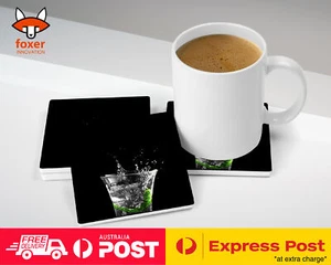 COASTER COFFEE DRINKING MAT|BEAUTIFUL WATER DROPLET #3 - Foto 1 di 21