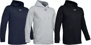 Under Armour Felpa con Cappuccio Hustle Fleece UA Uomo 1300123 Pullover Camicia Ricamata - Foto 1 di 6