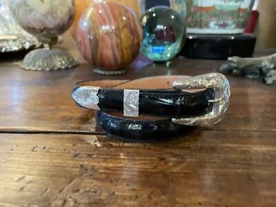 Western grabado James Reid Dgn plata esterlina hebilla de cinturón 24-27-.75 petite🐊✅ Foto 1 de 4