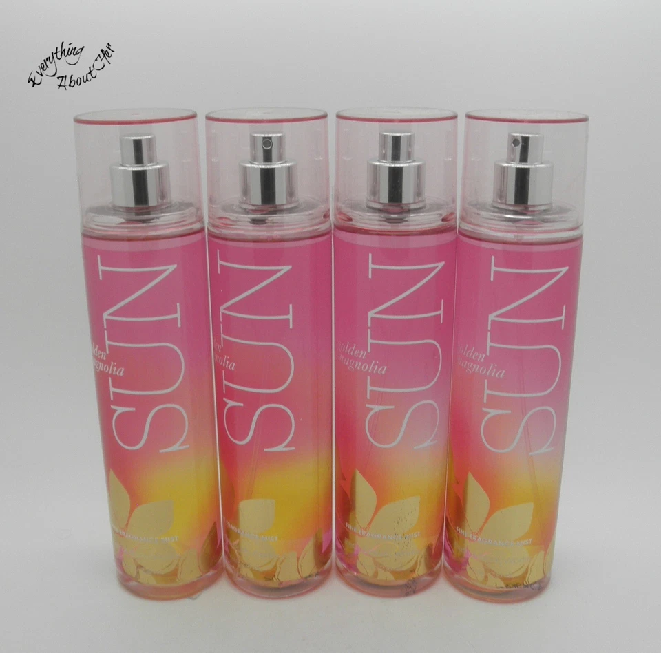 Bruma de fragancia fina Bath & Body Works GOLDEN MAGNOLIA SUN 8 OZ - Lote de 4 Foto 1 de 1