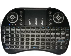 Genuine Rii Mini RT-MWK08 Wireless 92-Key QWERTY Keyboard Mouse Touchpad USB - Picture 1 of 9