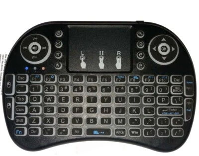 Genuine Rii Mini RT-MWK08 Wireless 92-Key QWERTY Keyboard Mouse Touchpad USB - Image 1 of 4