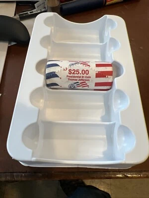 2007 D Thomas Jefferson Presidential Dollar Mint Roll ~TJ4 - Image 1 of 2