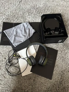 Monster N-tune Hd Headphones Olive Green Boxed Mint Dr Dre Beats Monster - Picture 1 of 6